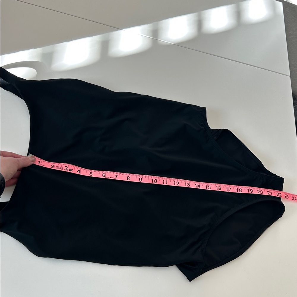 Athleta Black One Piece bathing suit Large - Picture 9 of 9